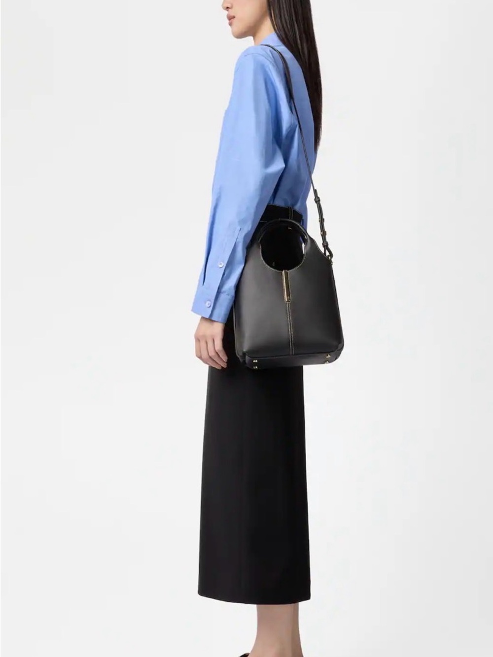 NWT Tod’s Classic Black Leather Shoulder Bag - Elegant Everyday Tote